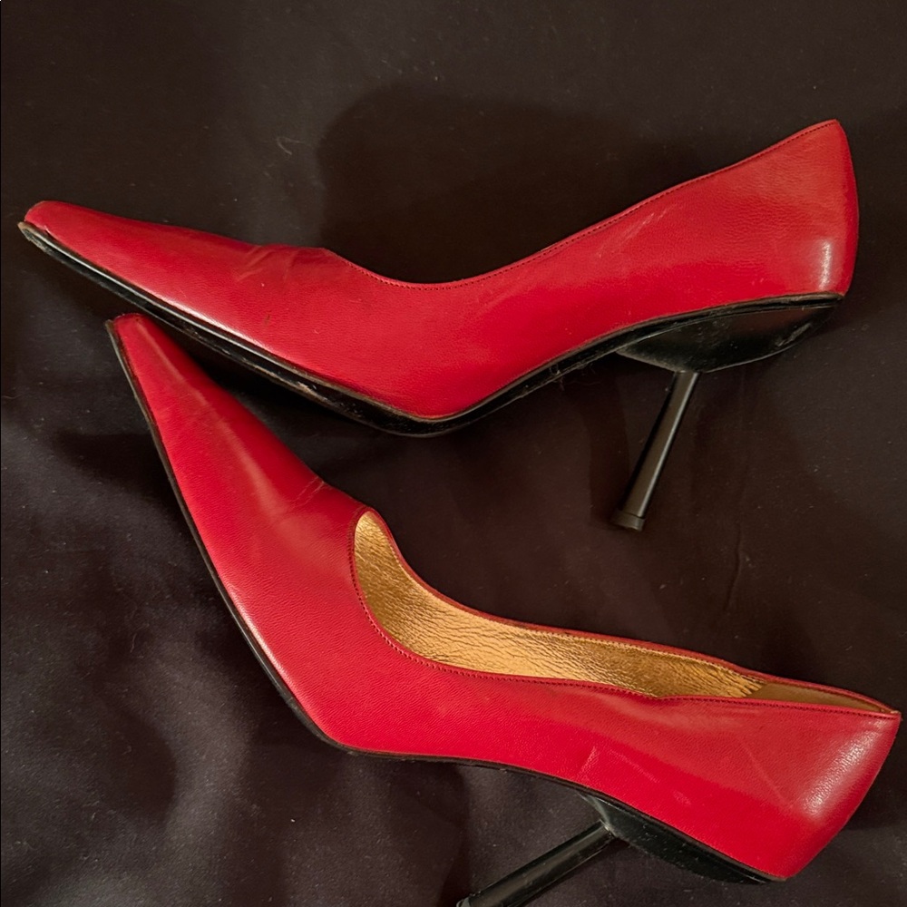Elegant Red High Heel Pumps